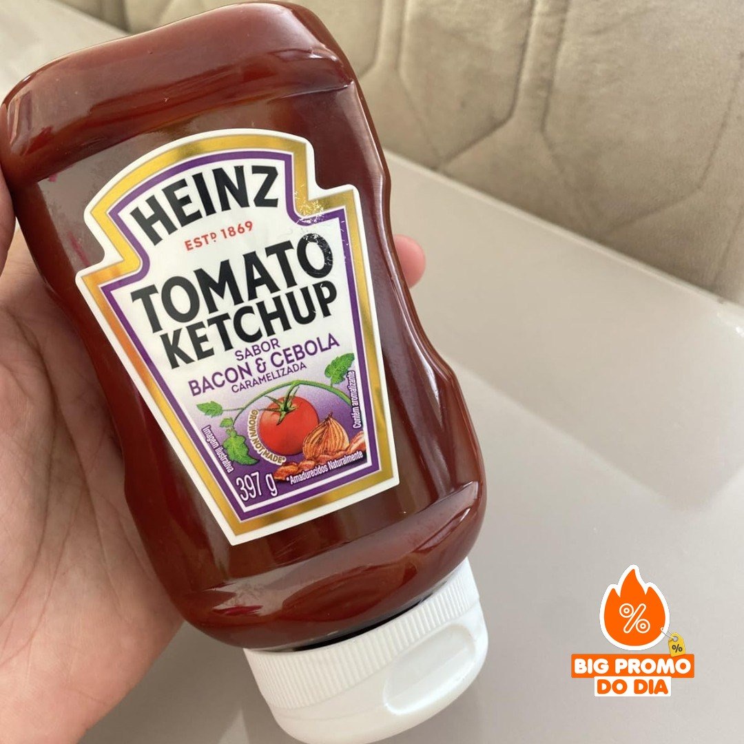 Ketchup Heinz Bacon & Cebola Caramelizada 397g
