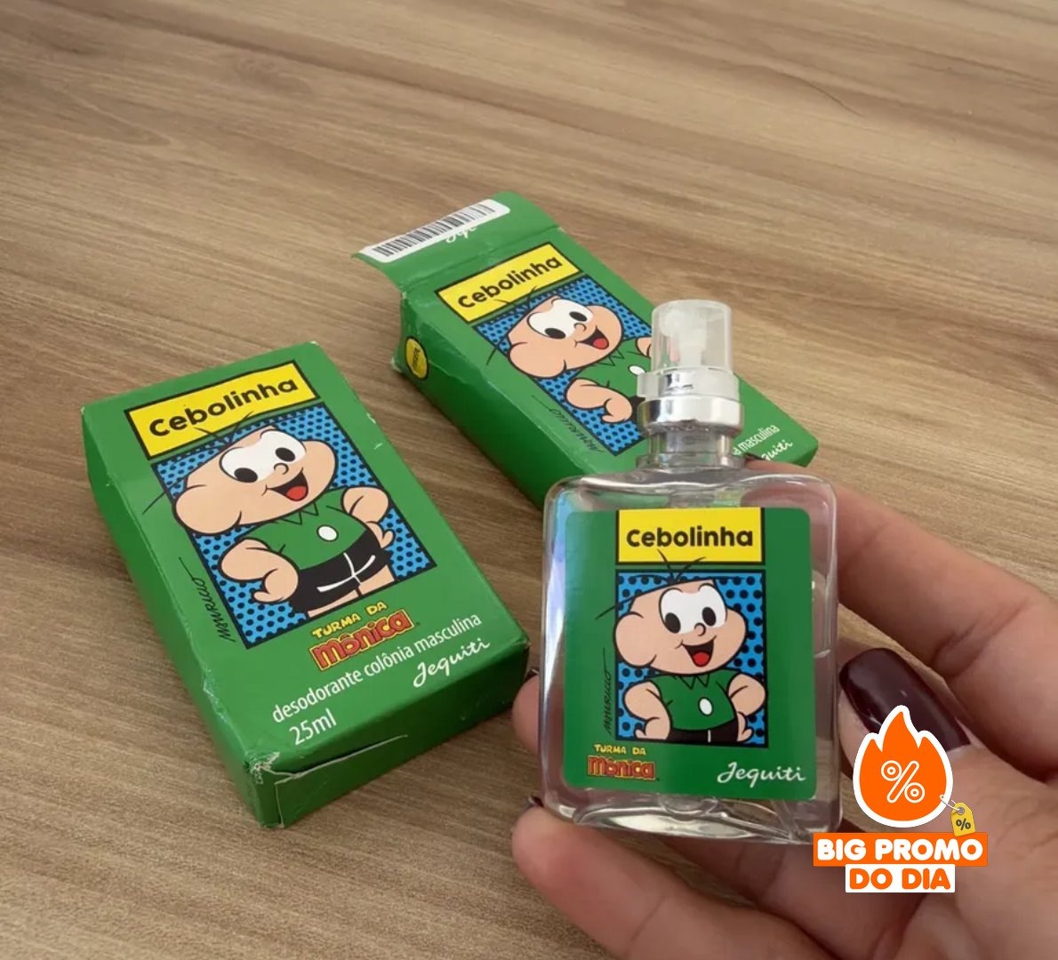 Colônia Cebolinha Turma da Mônica Jequiti 25ml - 2 unidades