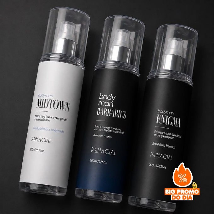 Kit Body Splash Barbarius Enigma Midtown 200ml