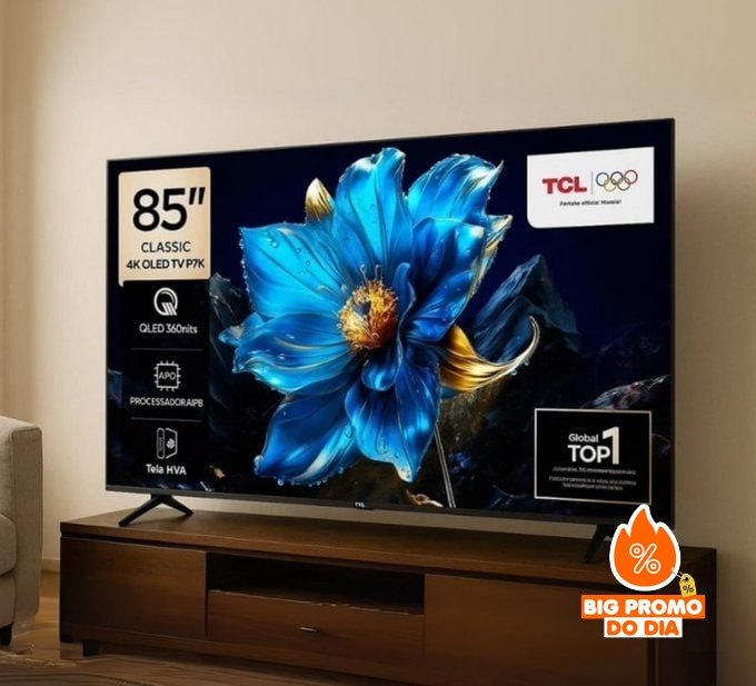 Smart Tv Tcl 85 Polegadas Qled 4k P7k Wifi Bluetooth Google