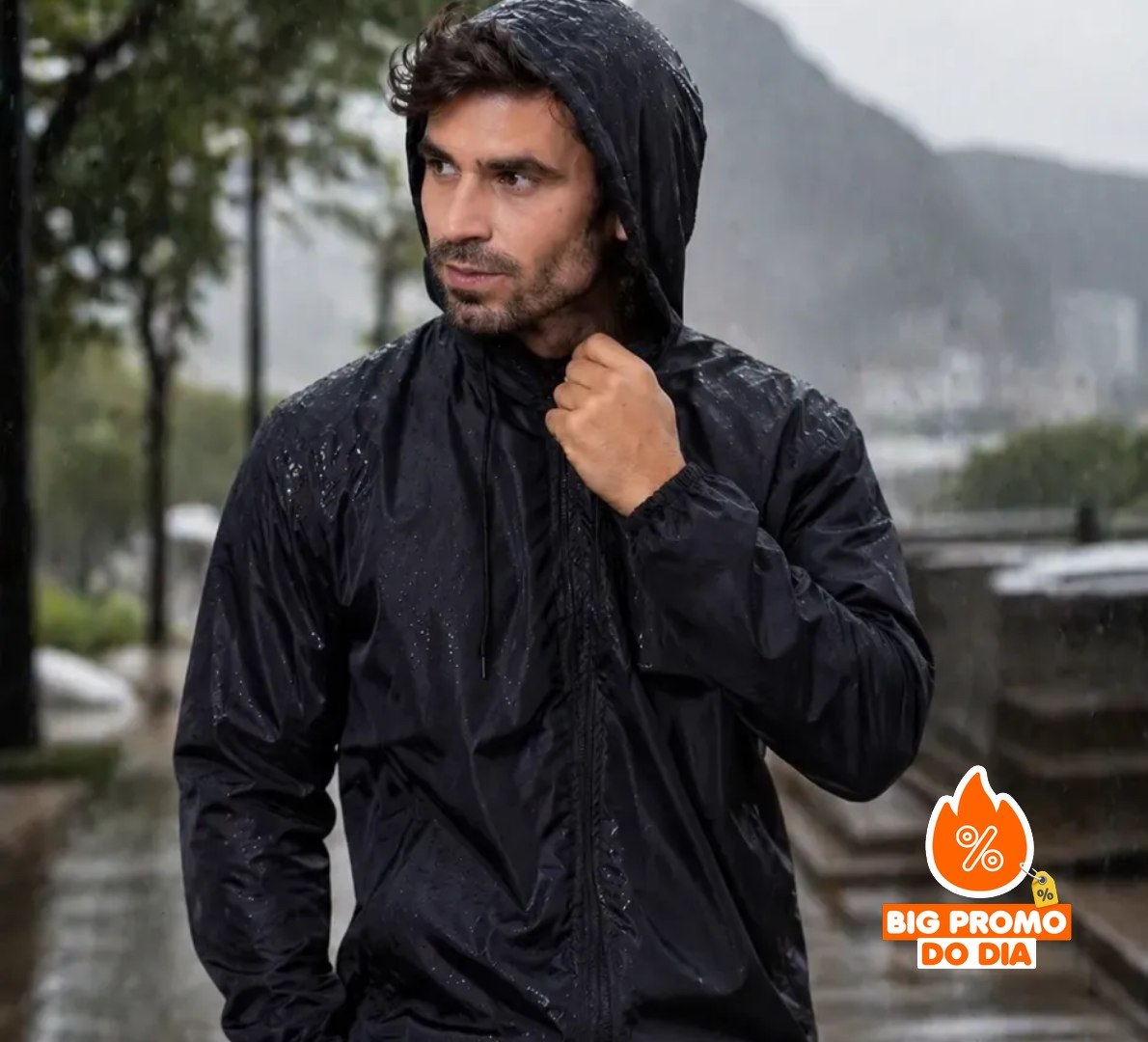 Jaqueta Corta Vento Masculina Impermeável