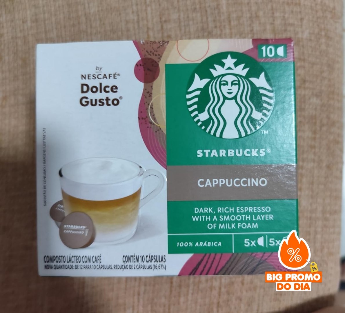 ️ Cappuccino Starbucks em Cápsula - 10 Unidades