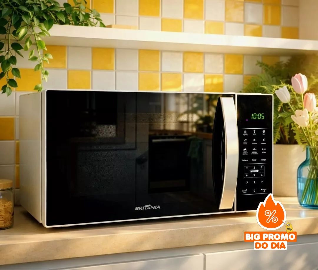 ️ Micro-ondas Britânia Espelhado 28L