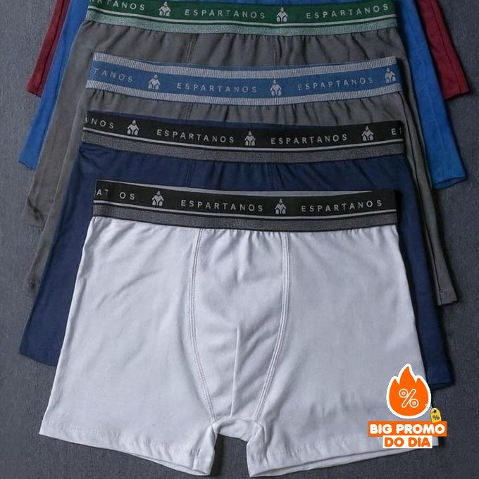 Kit 10 Cuecas Boxer Espartanos Microfibra