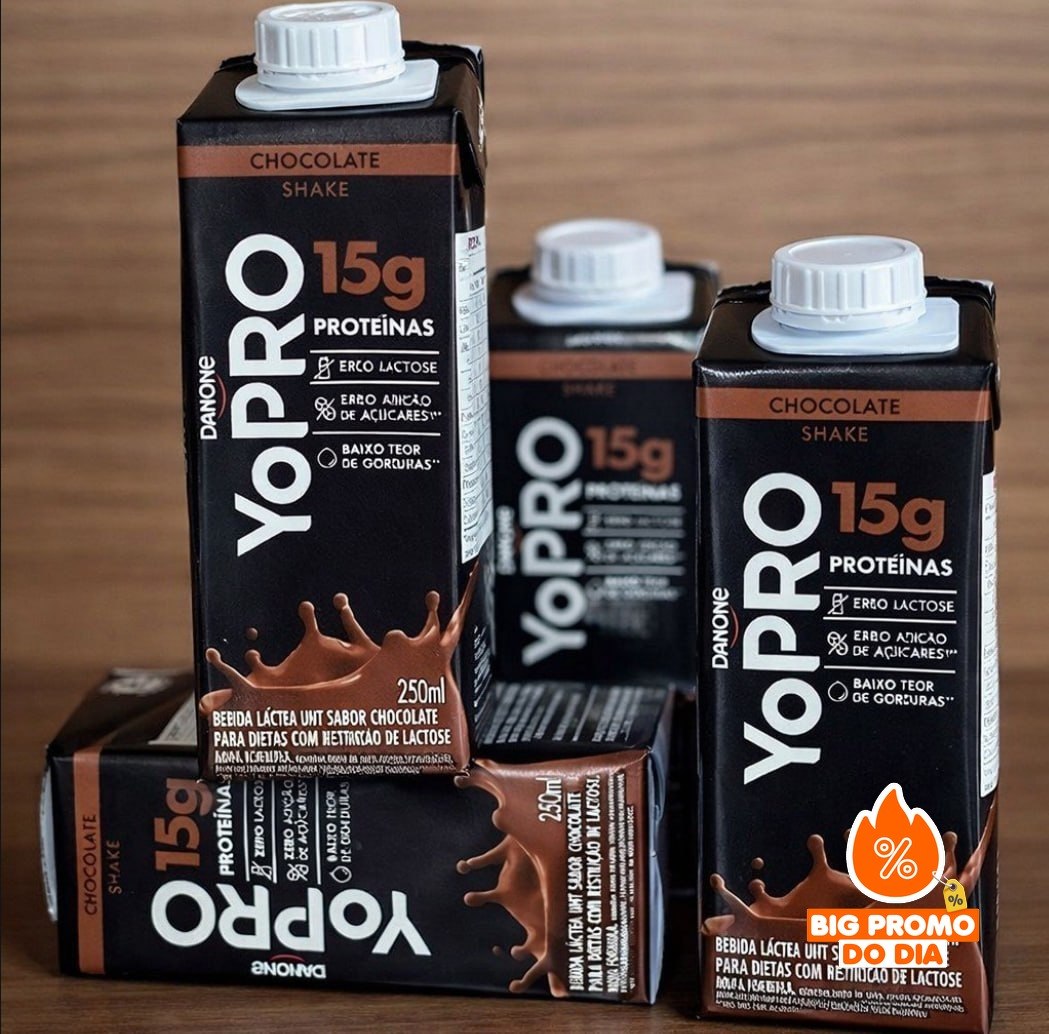 12 unids. YoPRO Bebida Láctea UHT Chocolate 15g de proteínas 250ml
