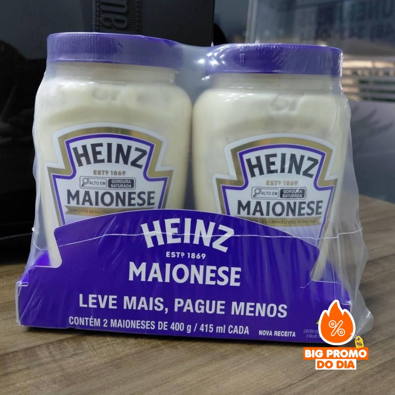 Heinz Pack Maionese Tradicional 400G - 2 unidades