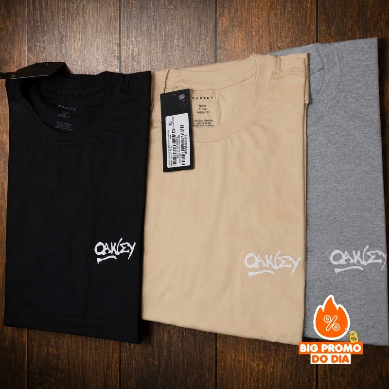 Kit 3 Camisetas Grafitti Oakley