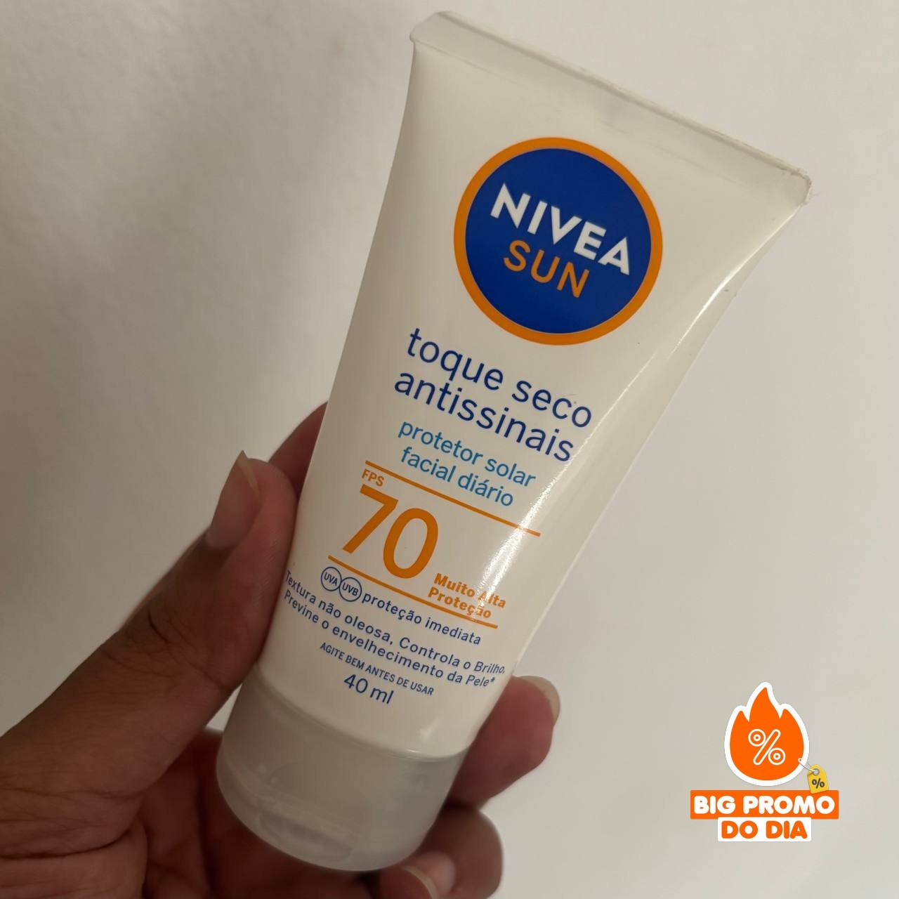️ Protetor Solar Facial NIVEA SUN FPS 70