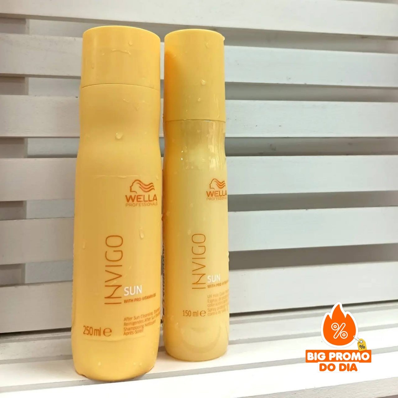 Kit Wella Shampoo Invigo Sun Pós Sol 250ml + Spray 150ml