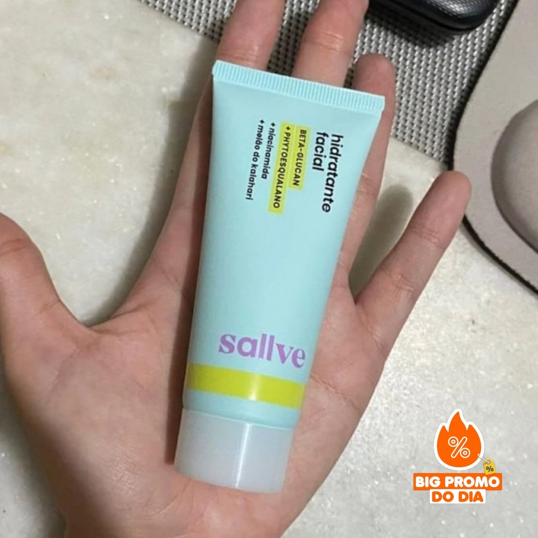 Sallve Hidratante Facial 40G - Beta-Glucan Phytoesqualano