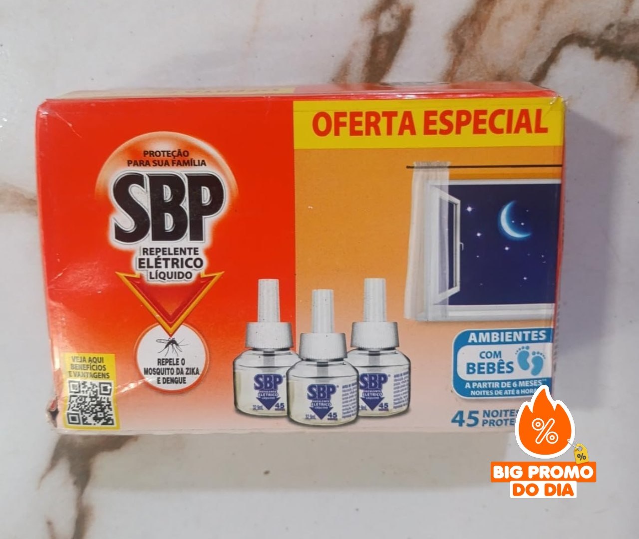 Repelente Líquido Elétrico SBP Refil - Caixa com 3 Unidades