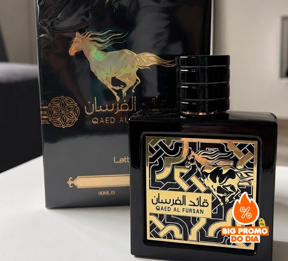 🫵 Perfume Árabe Qaed Al Fursan Lattafa EDP 90ml