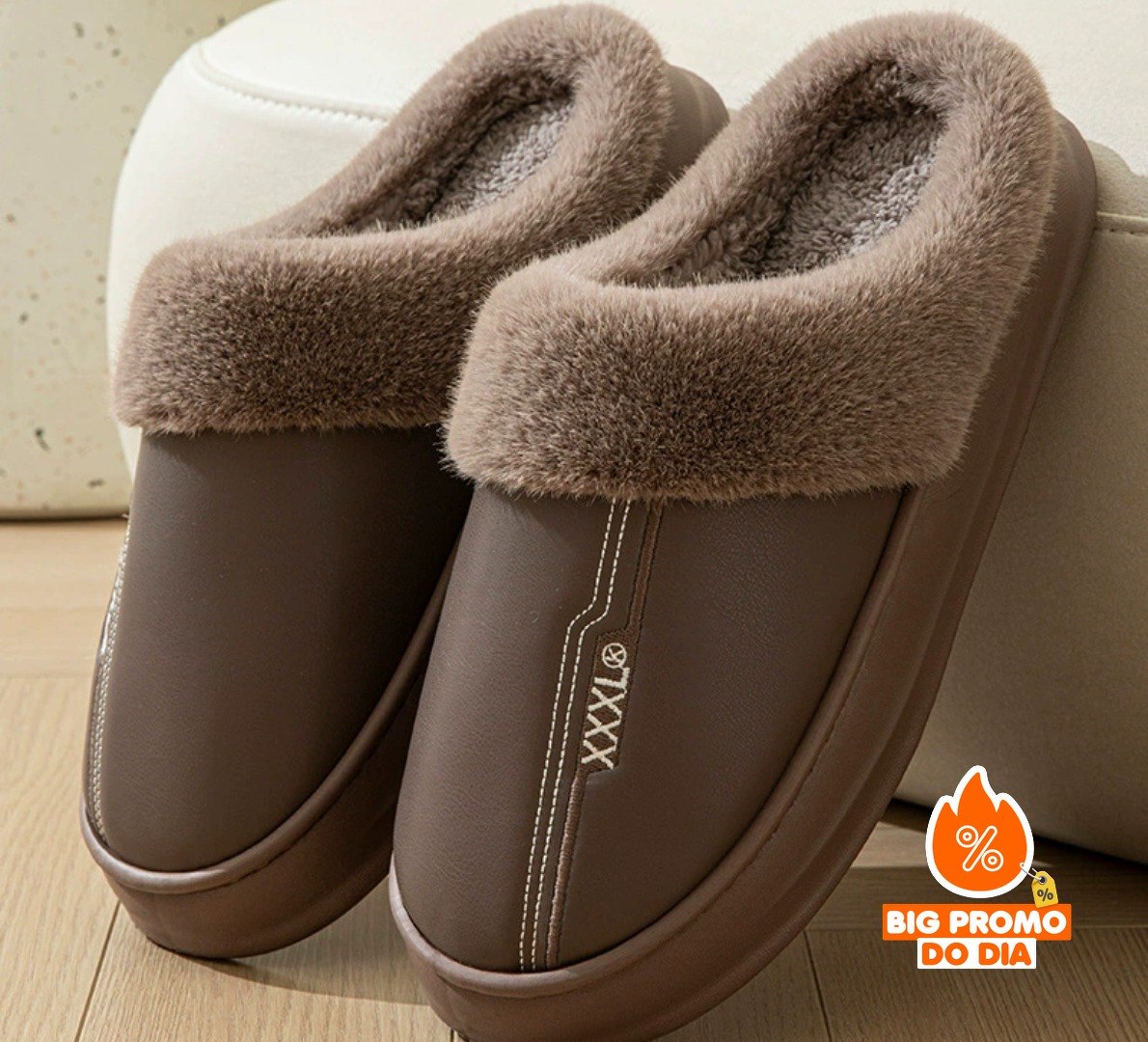 Pantufas Felpudas Impermeáveis (Tamanhos variados)