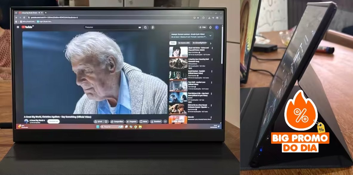 Monitor Portátil Amoudo 15,6" FHD IPS