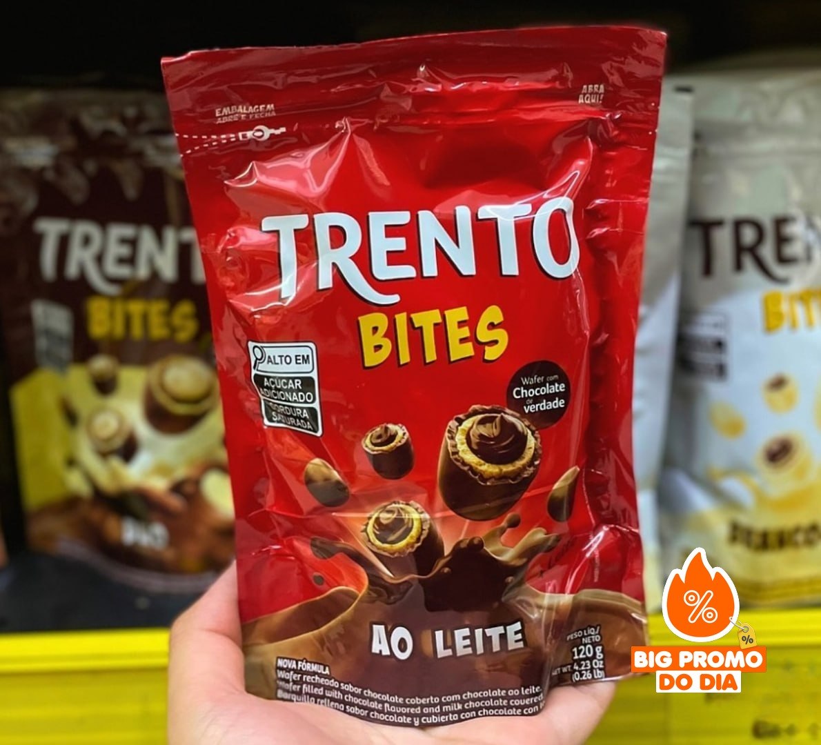 Chocolate Trento Bites Ao Leite 38% 120g