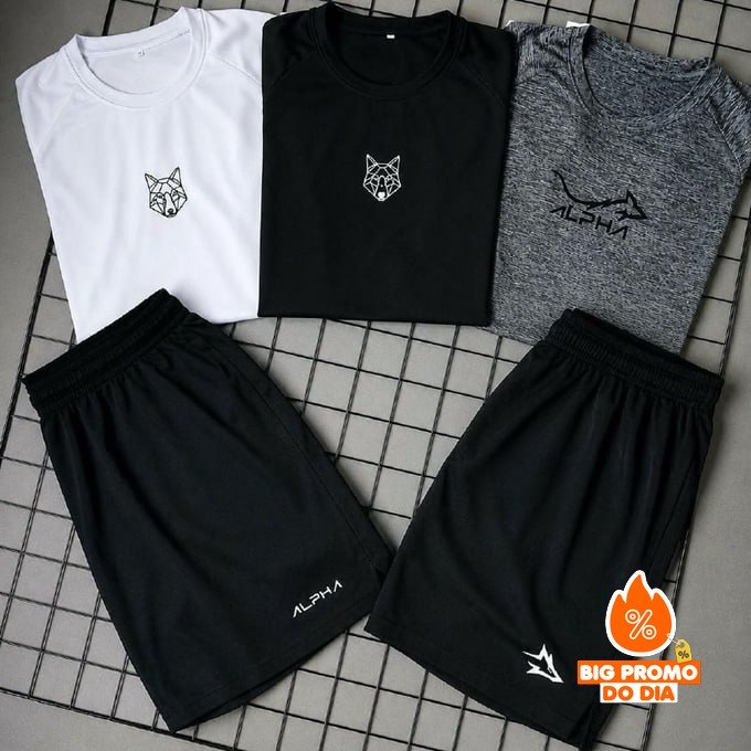 Kit Bermuda + Camiseta Dry Alpha