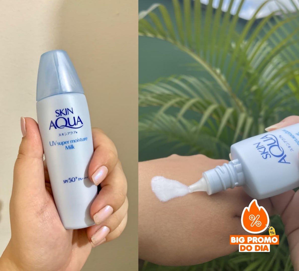 ️ Protetor Solar Facial Skin Aqua Moisture Milk 40g FPS50