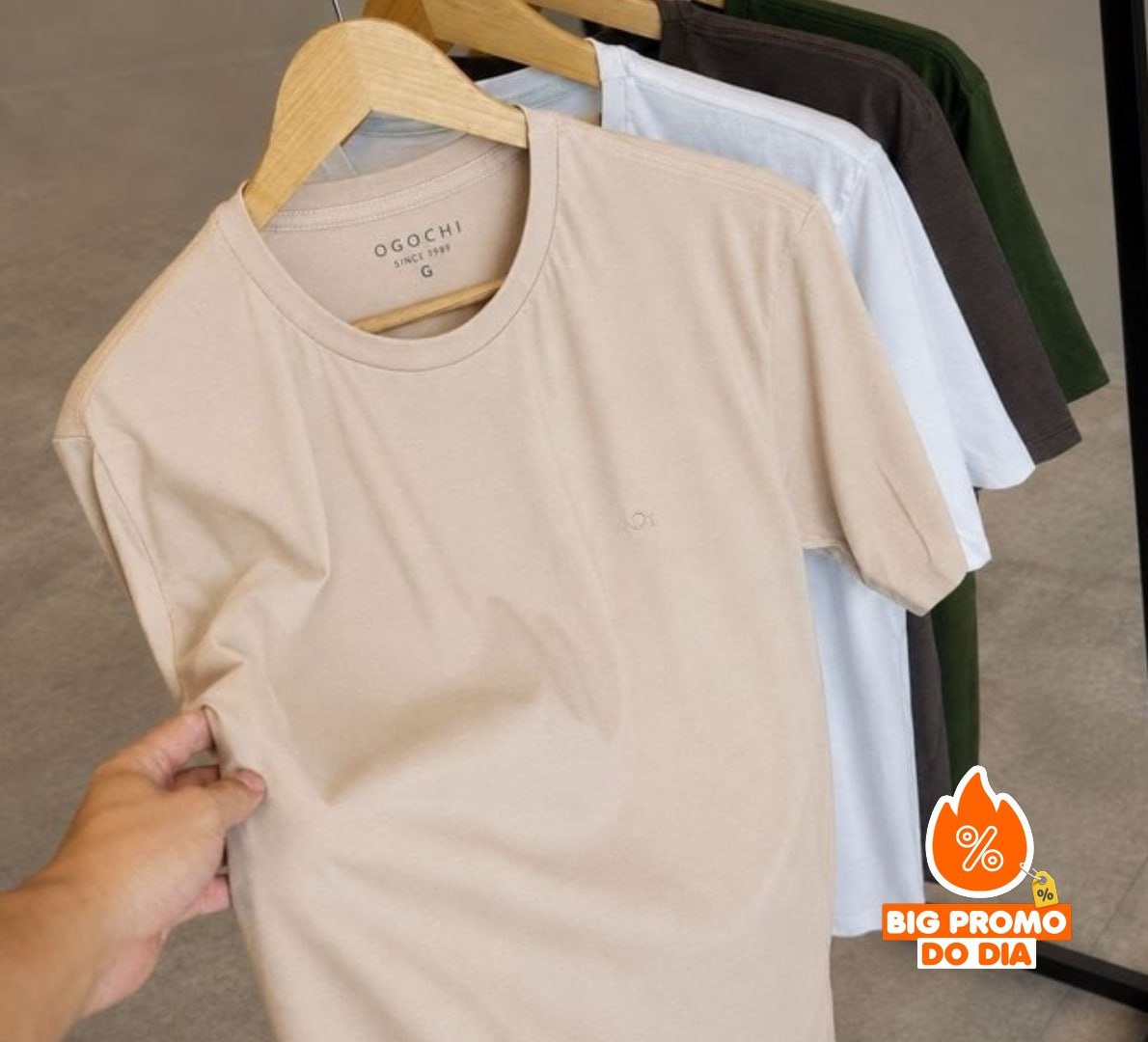 Camiseta Ogochi Básica Algodão