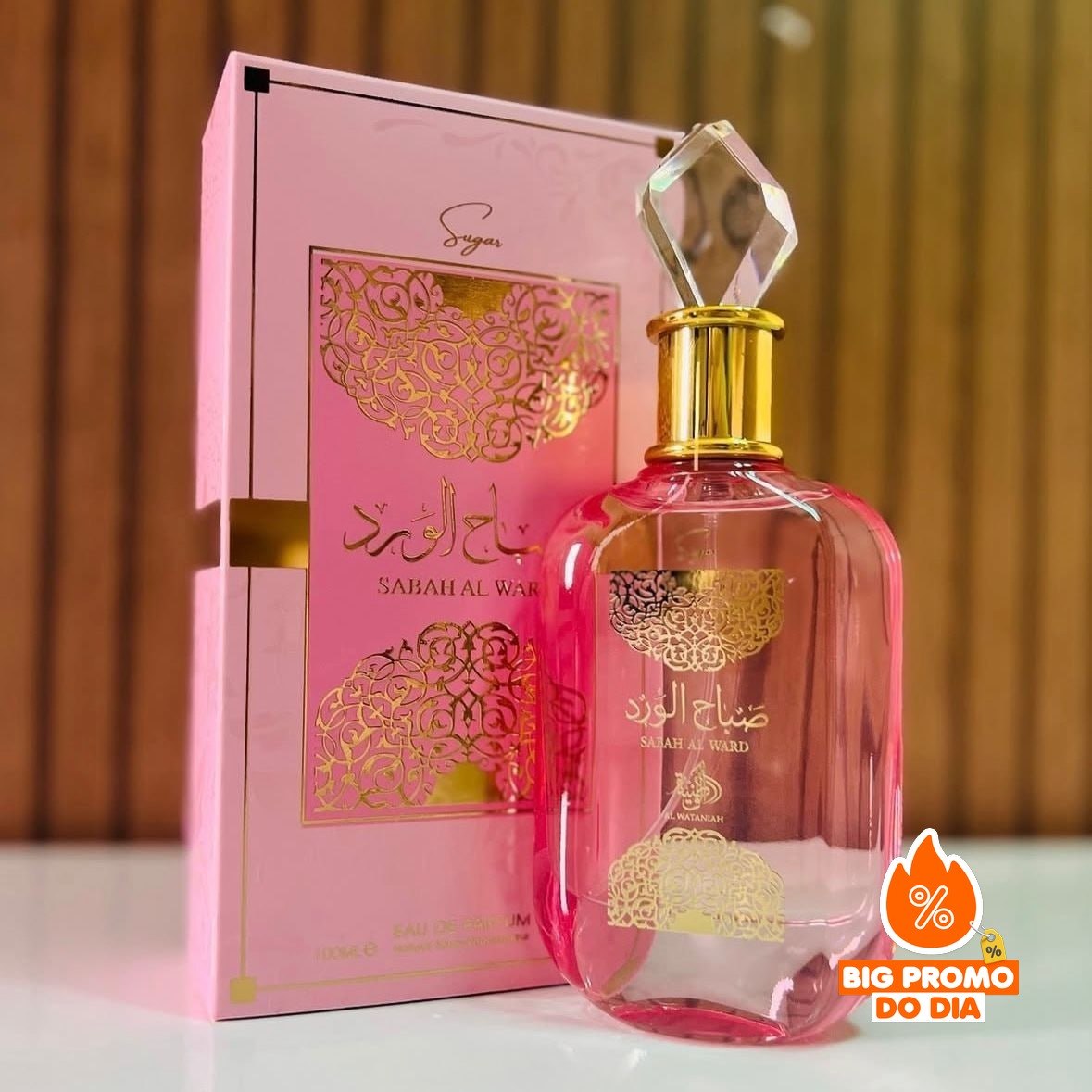 Perfume Árabe Sabah Al Ward Sugar Feminino 100ml