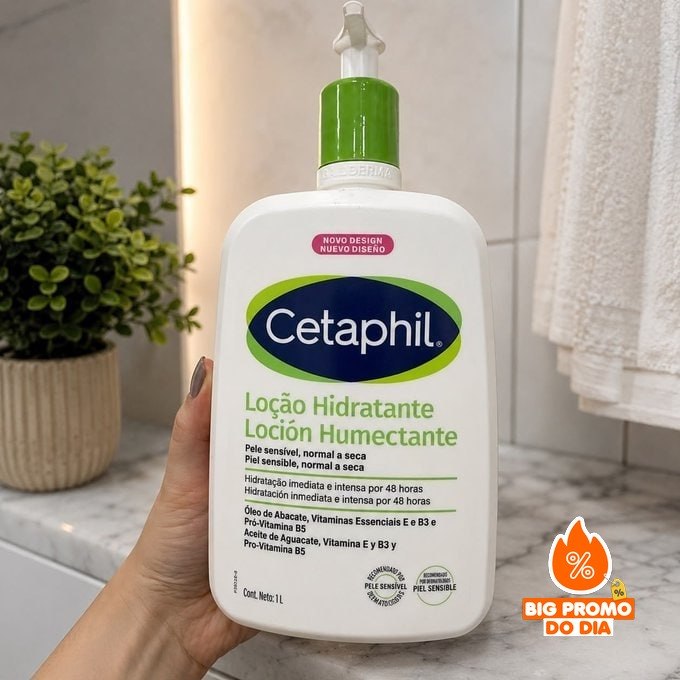 Loção hidratante Cetaphil para pele normal a seca x 1L