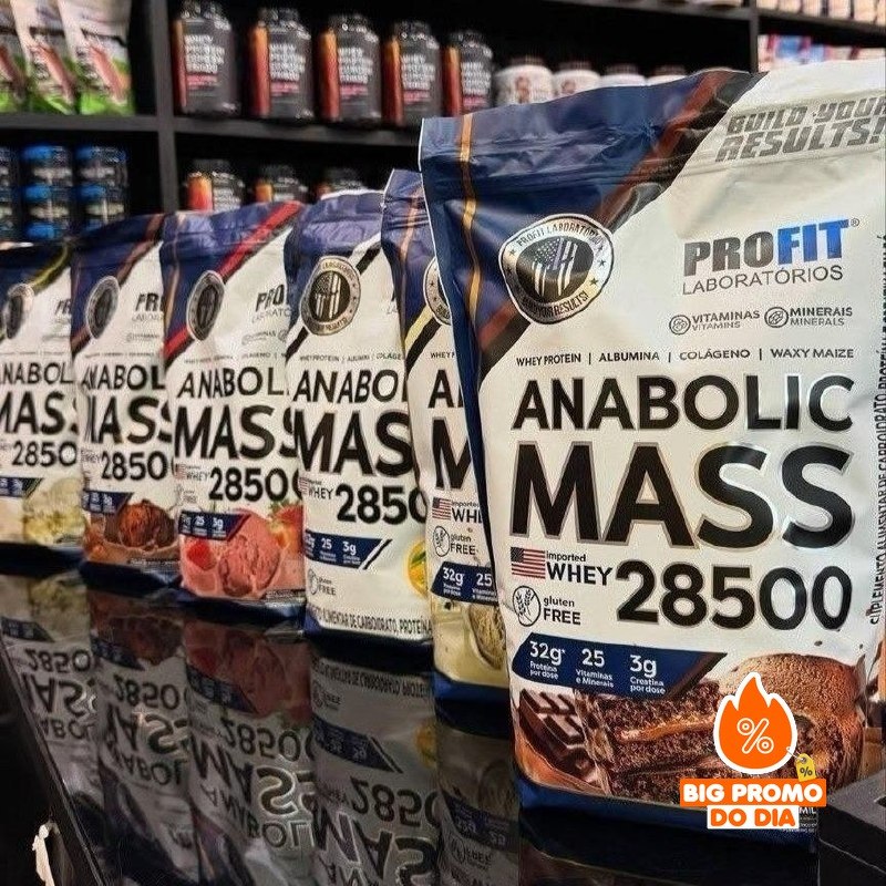 Hipercalórico Anabolic Mass 28500 3kg Profit Labs Cookies And Cream