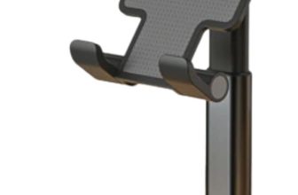 Suporte de Mesa para Celular Ajustável Articulado Tablet Smartphone (Preto)