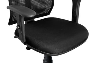 Cadeira Tela Executiva Ergonômica NR17 Com Braço Regulável Preta – ULTRA Móveis
