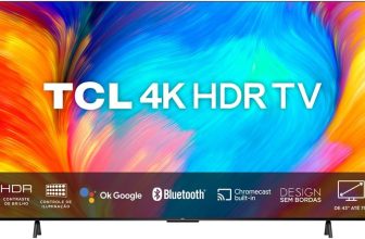Smart TV LED 55′ 4K UHD TCL 55P635 – Google TV, Wifi, PRETO