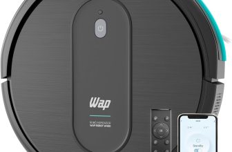 WAP Robô Aspirador de Pó com Controle Remoto e MOP Varre Passa Pano Agenda Limpeza e Autorrecarga ROBOT W400 Bivolt