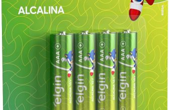 Pilha Alcalina, Elgin, Palito AAA, Blister com 4