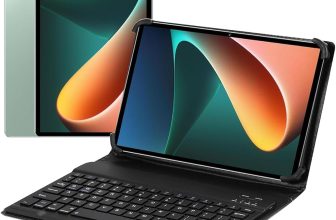 3 em 1 Tablet, 10.1 Polegada Android 13 Tablet, 8GB+256GB com Teclado Capa Mouse, 1920×1200 Tela Processador Octa-Core, 32MP/16MP Câmera 8800mAh Bateria Dual SIM Slot (Verde, Com teclado)