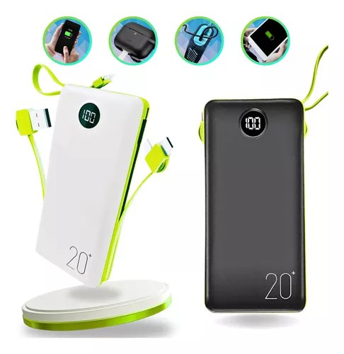 Carregador Portátil 20000mah Power Bank Celular E Tablet NfEstoque no Mercado Li...