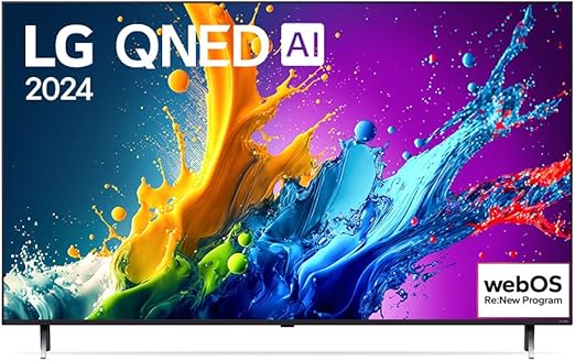 Smart TV 4K 55" LG QNED 55QNED80T Processador α5 Ger7 AI Quantum Dot Nanocell Lo...