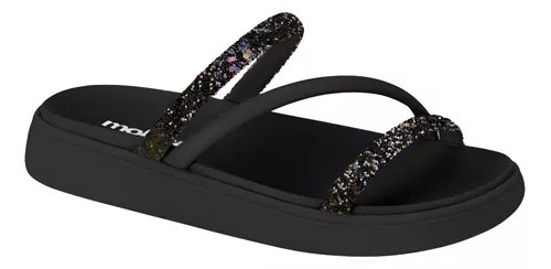 Sandália Feminina Brilho Strass Tendência Moda OriginalEstoque no Mercado Livre ...