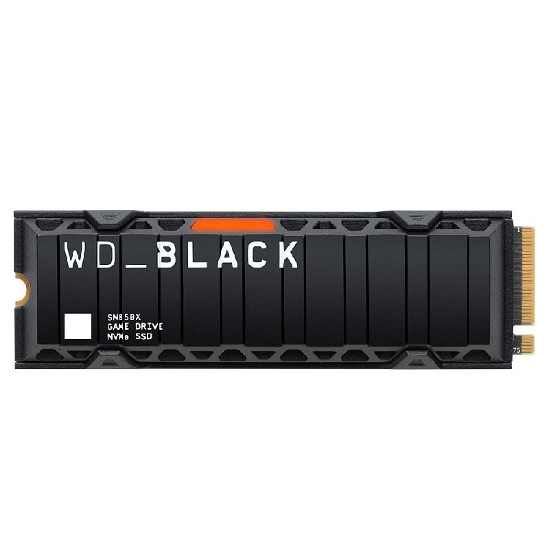 SSD WD Black SN850X, 2TB, NVMe, Heatsink, M.2 2280 PCIe GEN4X4, Leitura:7300 MB/...