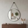 ESPELHOZINHO AESTHETIC 🪞 Espelho Redondo Decorativo Suspenso Alça 30cm +…