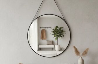 ESPELHOZINHO AESTHETIC 🪞 Espelho Redondo Decorativo Suspenso Alça 30cm +…