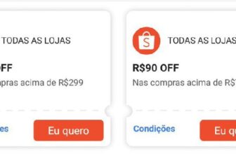 🚨 NOVO CUPOM SHOPEE 🆕 🎟 R$30 OFF em R$299…