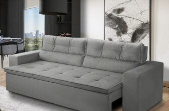 DORMIR NA SALA TALVEZ NEM SEJA PROBLEMA ✅ Sofá Retrátil…