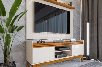 SUA SALA VAI FICAR ROX ✅ Rack Ripado 2 Portas…