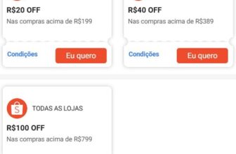 🚨 CUPONS SHOPEE 🎟 R$20 OFF em R$199 🎟 R$40…