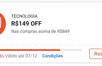 🚨 CUPOM SHOPEE TECNOLOGIA 🎟 R$149 OFF em R$849 Resgate…