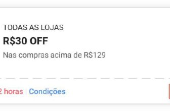 MAIS UM CUPOM SHOPEE  R$ 30 OFF nas compras acima de R$ 129 CUPOM: SHOPEECOMPEN…