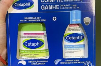 COMBINHO DA PELE SENSIVEL Kit Creme Hidratante 453g + Loção De Limpeza 120ml Cet…