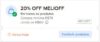 CUPOM DE 20% NO ML 20% OFF em R$ 79 limitado a R$ 60 CUPOM: MELIOFFAtive aqui e…