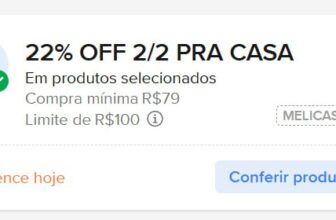 CUPONS ML PARA ITENS DE CASA 25% OFF em R$79, limitado a R$60 OFF cupom: CAFECO…