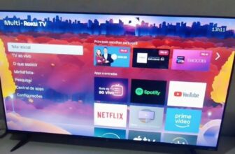 PRA COLOCAR NO SEU QUARTO Smart TV DLED 43″ FHD Multi Roku DE 1.599 | POR 1.219,…