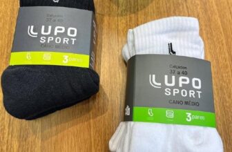 É DA LUPO Kit 6 Pares Meias Lupo Cano Médio Alto DE 119,99 | POR 49,79 https://m…
