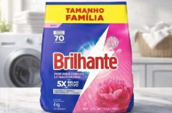 Brilhante Lava-Roupas em Pó Perfume e Cuidado Extraordinário 4kg POR 35,53 http…