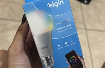 É O FIM DA LÂMPADA BURRA Lâmpada Inteligente Smart Color 10W Elgin POR 34,30 CUP…